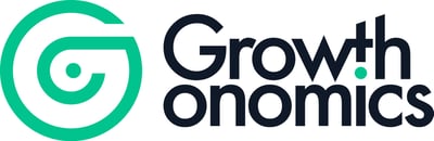 Growthonomics dark logo with icon